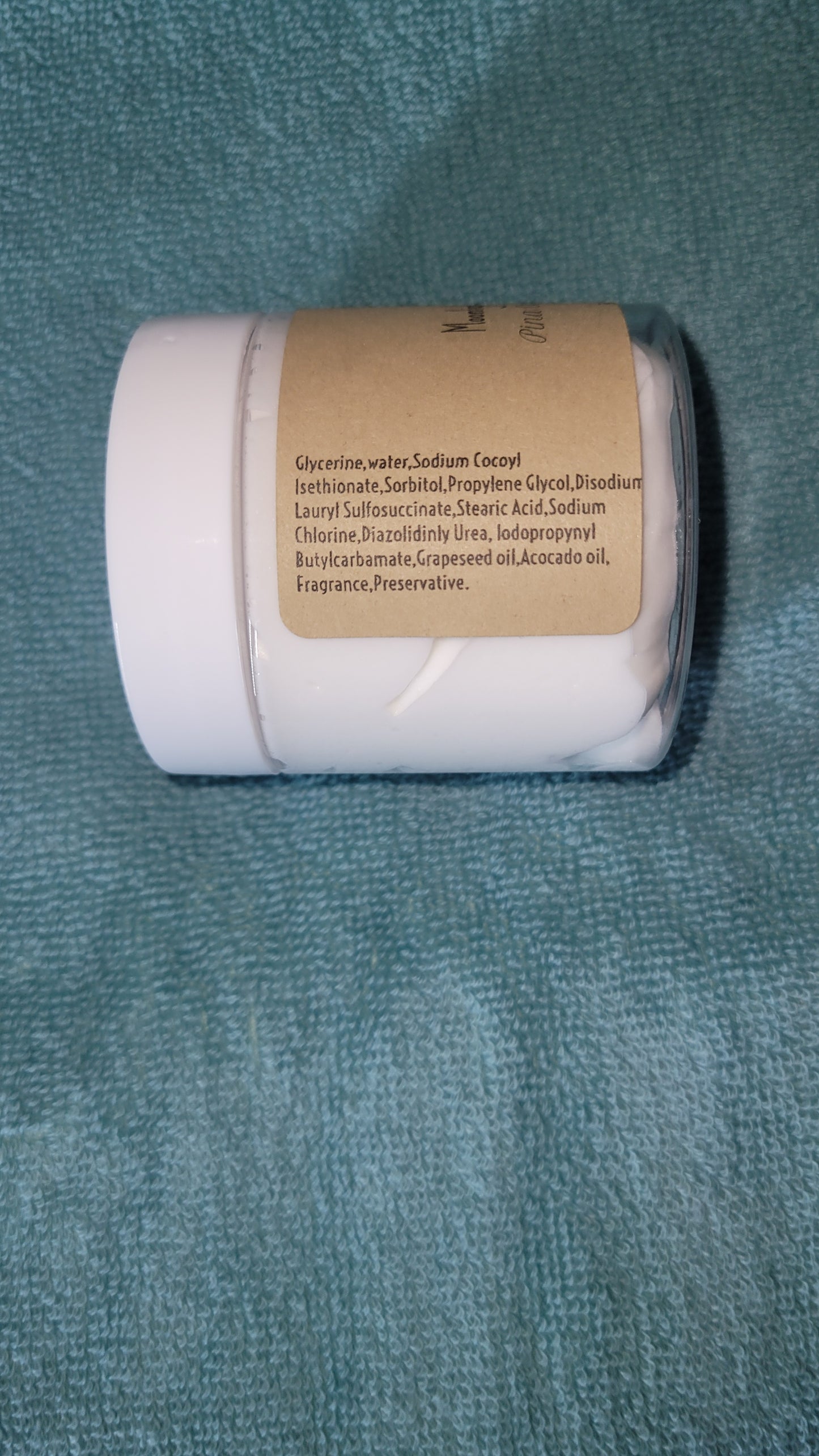 Pina colada shaving cream/soap
